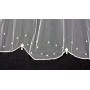 Veil - Pearl Embellishment - Multiple Layers with Finished Hem - 40" - VL-V127IV